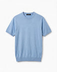 Morengar light blue knit t-shirt, product photo
