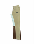 FLARED TRACKSUIT PANTS | BEIGE & BROWN