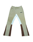 FLARED TRACKSUIT PANTS | BEIGE & BROWN