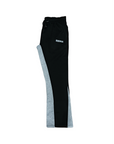 FLARED TRACKSUIT PANTS | BLACK & GREY