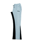FLARED TRACKSUIT PANTS | GREY & BLACK