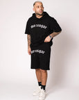 MORENGAR LOGO CURVADO SHORTS NEGRO