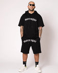 MORENGAR LOGO CURVADO SHORTS NEGRO
