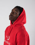 ORIGINAL LOGO HOODIE | RED 350-GSM