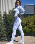 MG Tracksuit Pants - Pale Blue - Women's