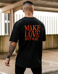 T-SHIRT MAKE LOVE | SCHWARZ