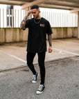 T-SHIRT MAKE LOVE | SCHWARZ
