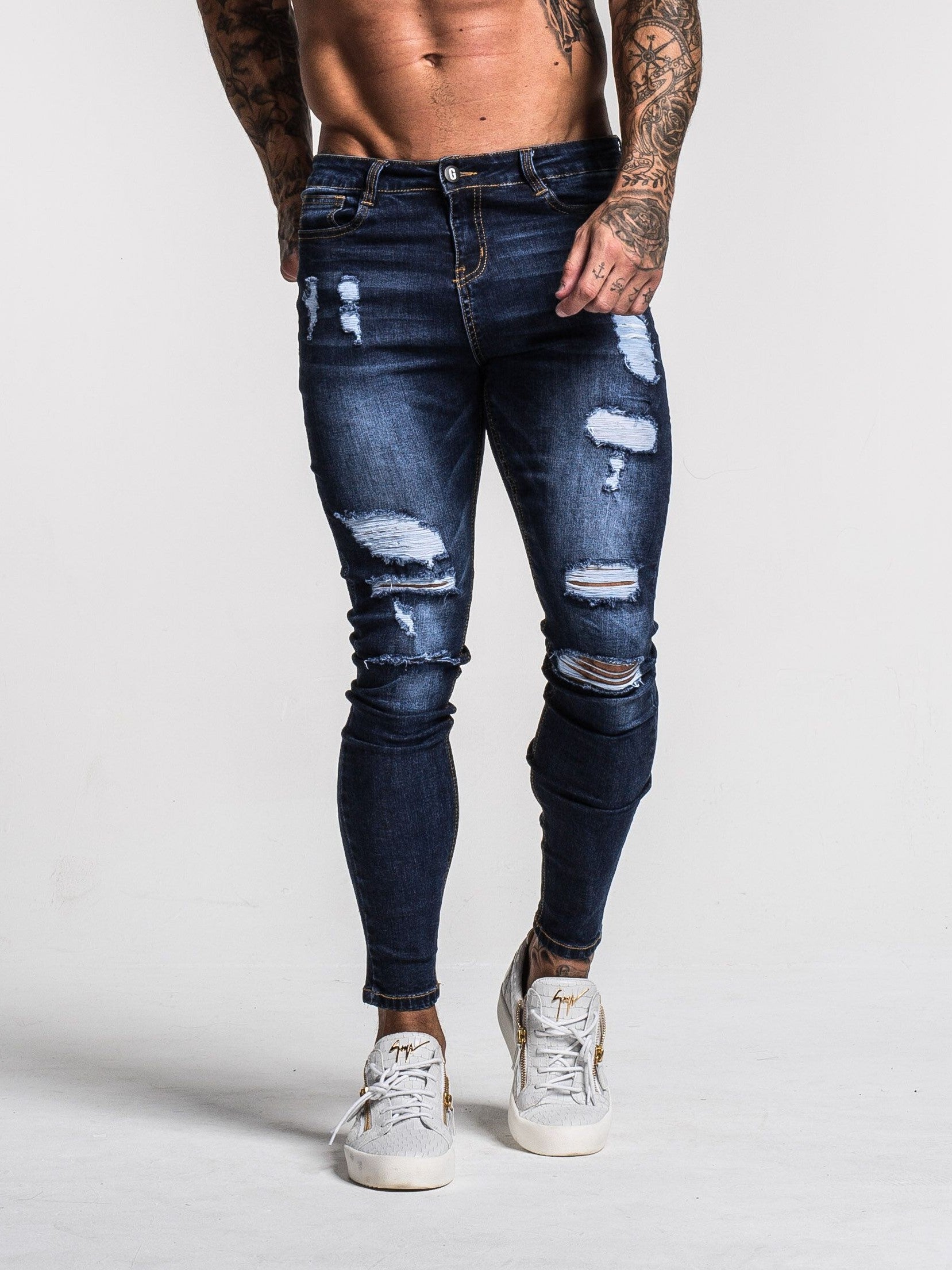 JEANS SKINNY STRETCH REPAIRED