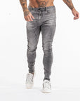 BASIC JEANS | GREY ACID WASH