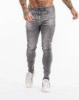 BASIC JEANS | GREY ACID WASH