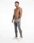 BASIC JEANS | GREY ACID WASH