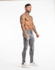BASIC JEANS | GREY ACID WASH