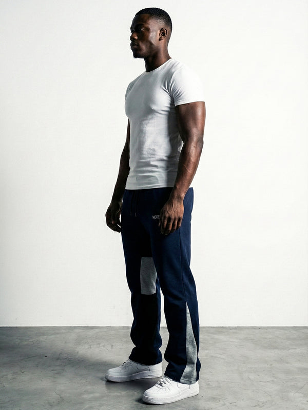 FLARED TRACKSUIT PANTS | BLUE