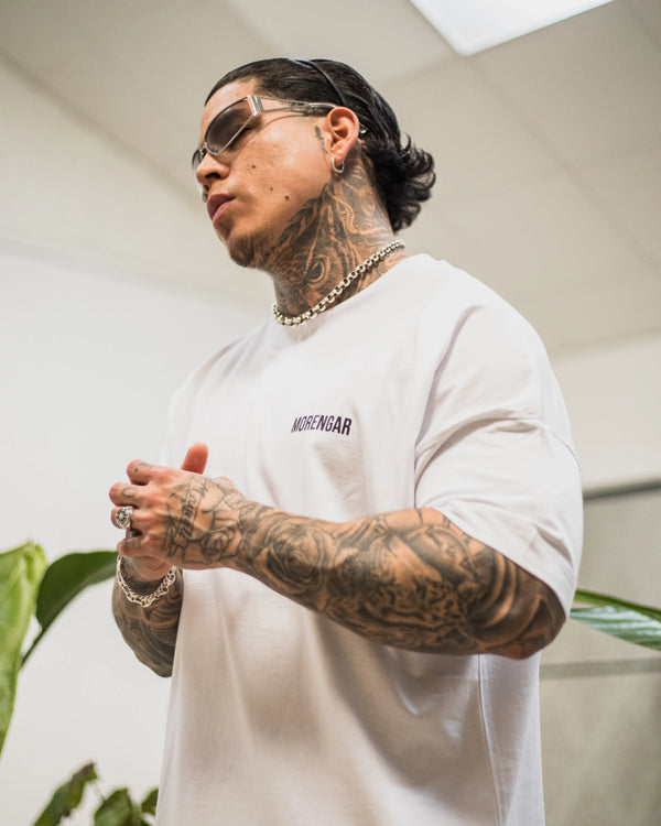MORENGAR BRAND T-SHIRT | WHITE 240-GSM