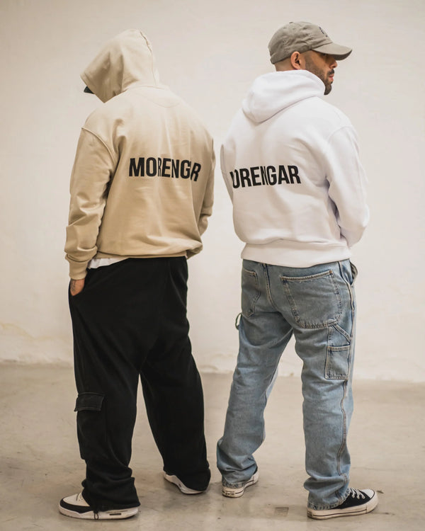 MORENGAR BRAND HOODIE | WHITE 400 GSM