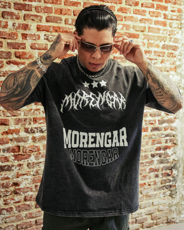 T-SHIRT SIGNATURE DEATH ACID WASH | GREY