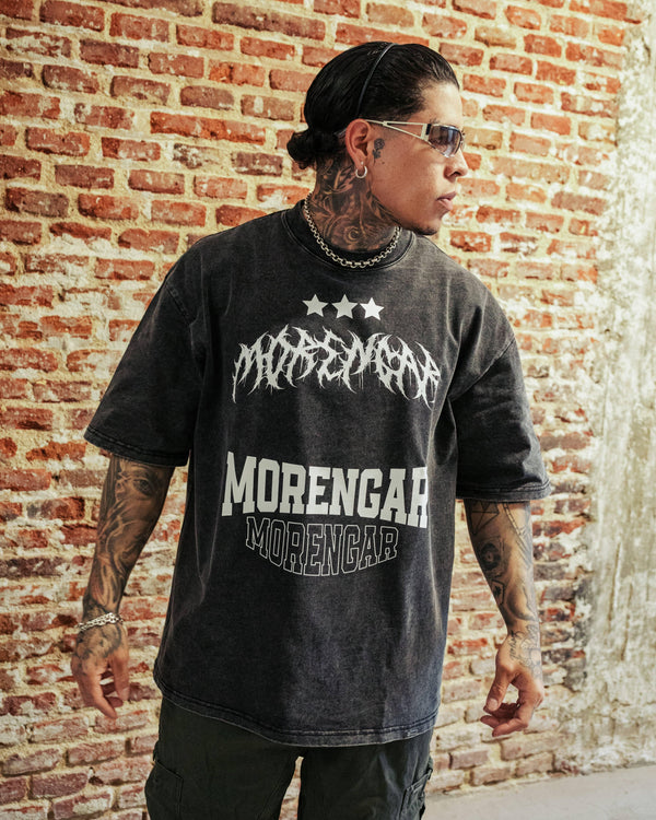 T-SHIRT SIGNATURE DEATH ACID WASH | GREY