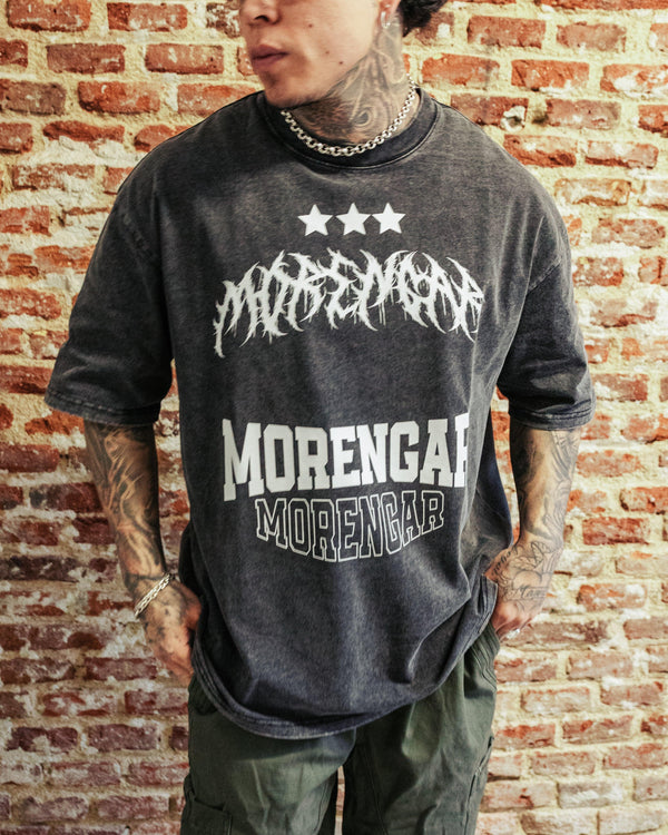 T-SHIRT SIGNATURE DEATH ACID WASH | GREY