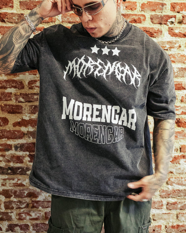 T-SHIRT SIGNATURE DEATH ACID WASH | GREY