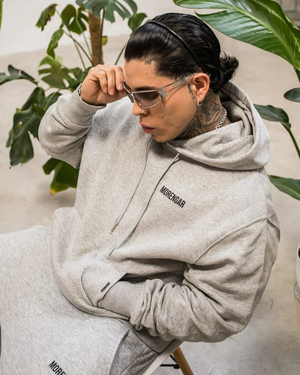 MORENGAR BRAND HOODIE | GREY  400 GSM