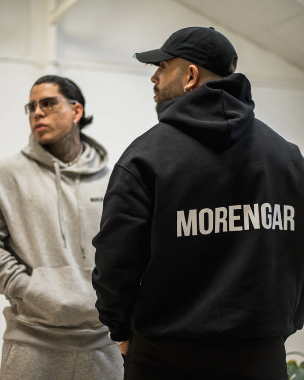 MORENGAR BRAND HOODIE | BLACK  400 GSM