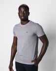 BASIC METAL PIQUE T-SHIRT | GREY