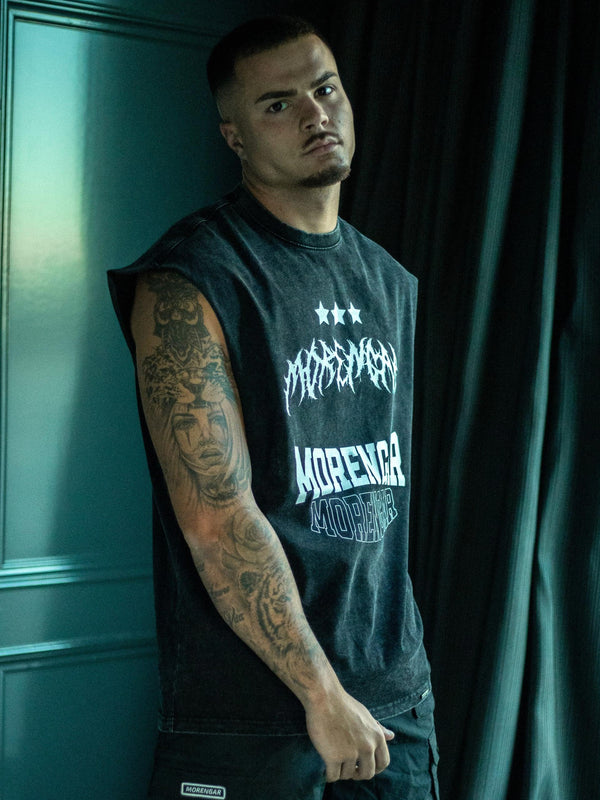 TANK TOP WASHED MORENGAR SOURCES | BLACK