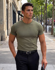 BASIC SLIM-FIT T-SHIRT | Army