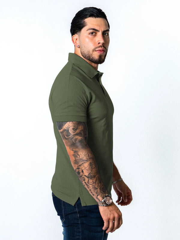 BASIC PIQUE POLO SHIRT | ARMY