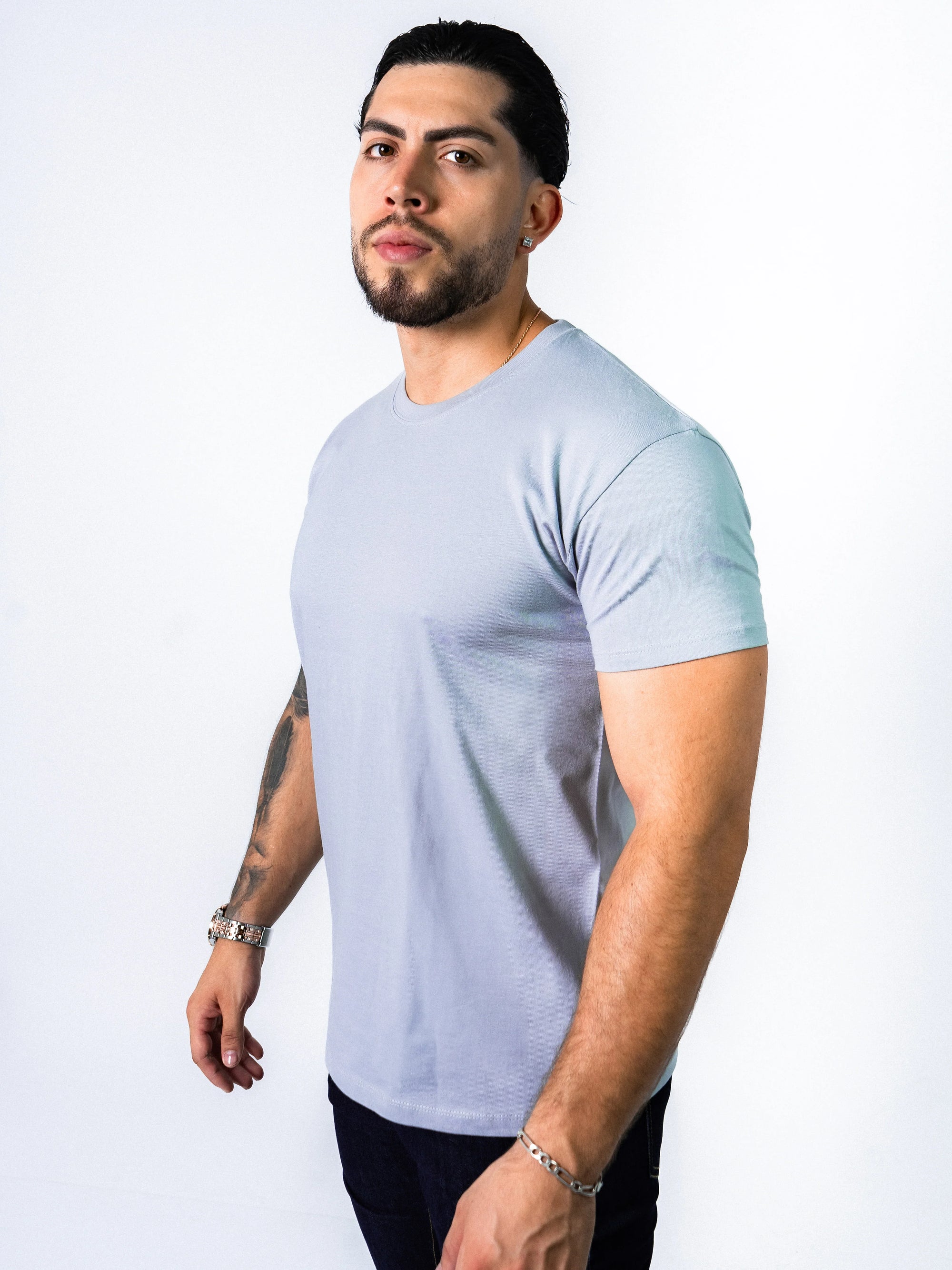 BASIC SLIM-FIT T-SHIRT | PURE GREY