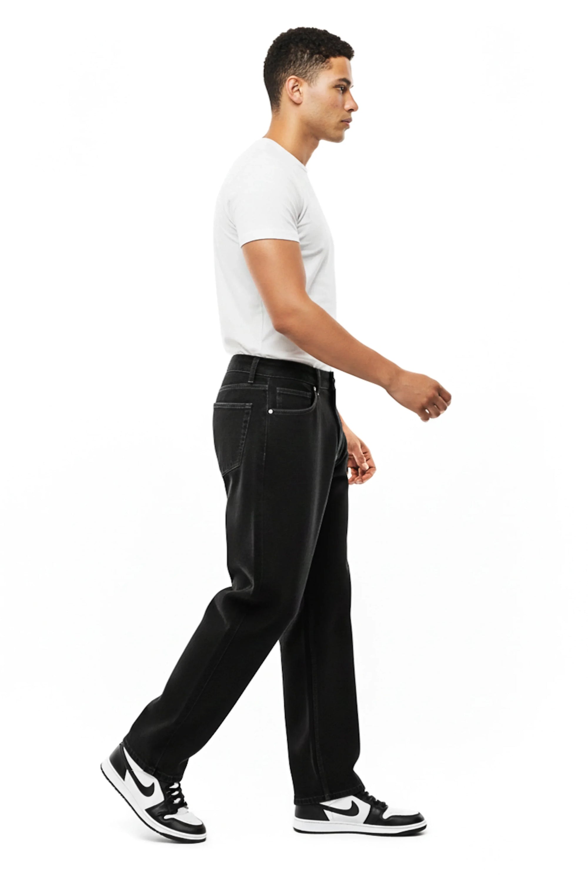 Basic Relaxed Fit Jeans | Black