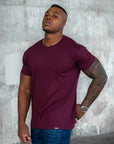 BASIC SLIM-FIT T-SHIRT | Bordeaux