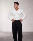 The model wears size L – 180 CM