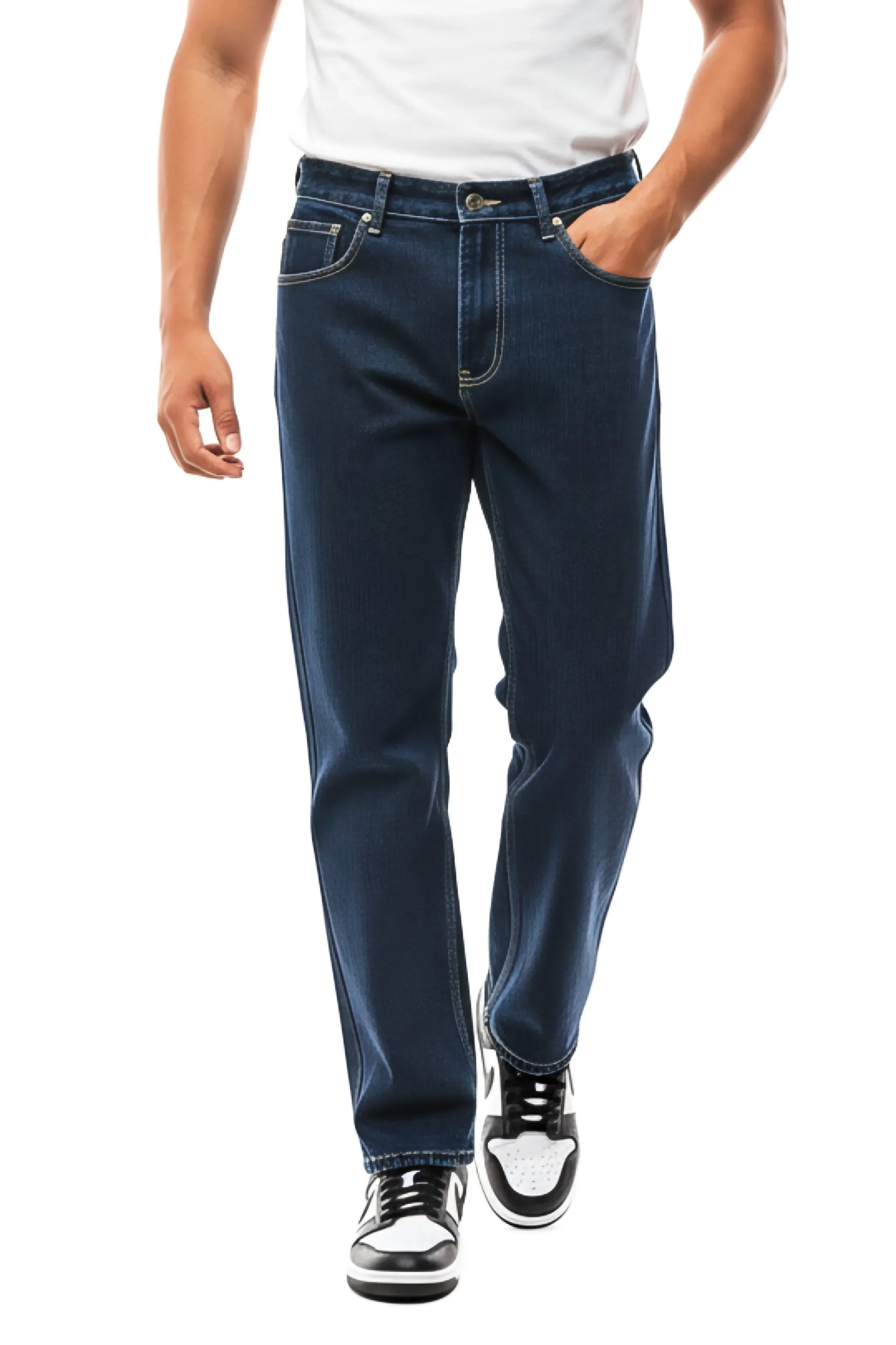 Basic Relaxed Fit Jeans | Navy