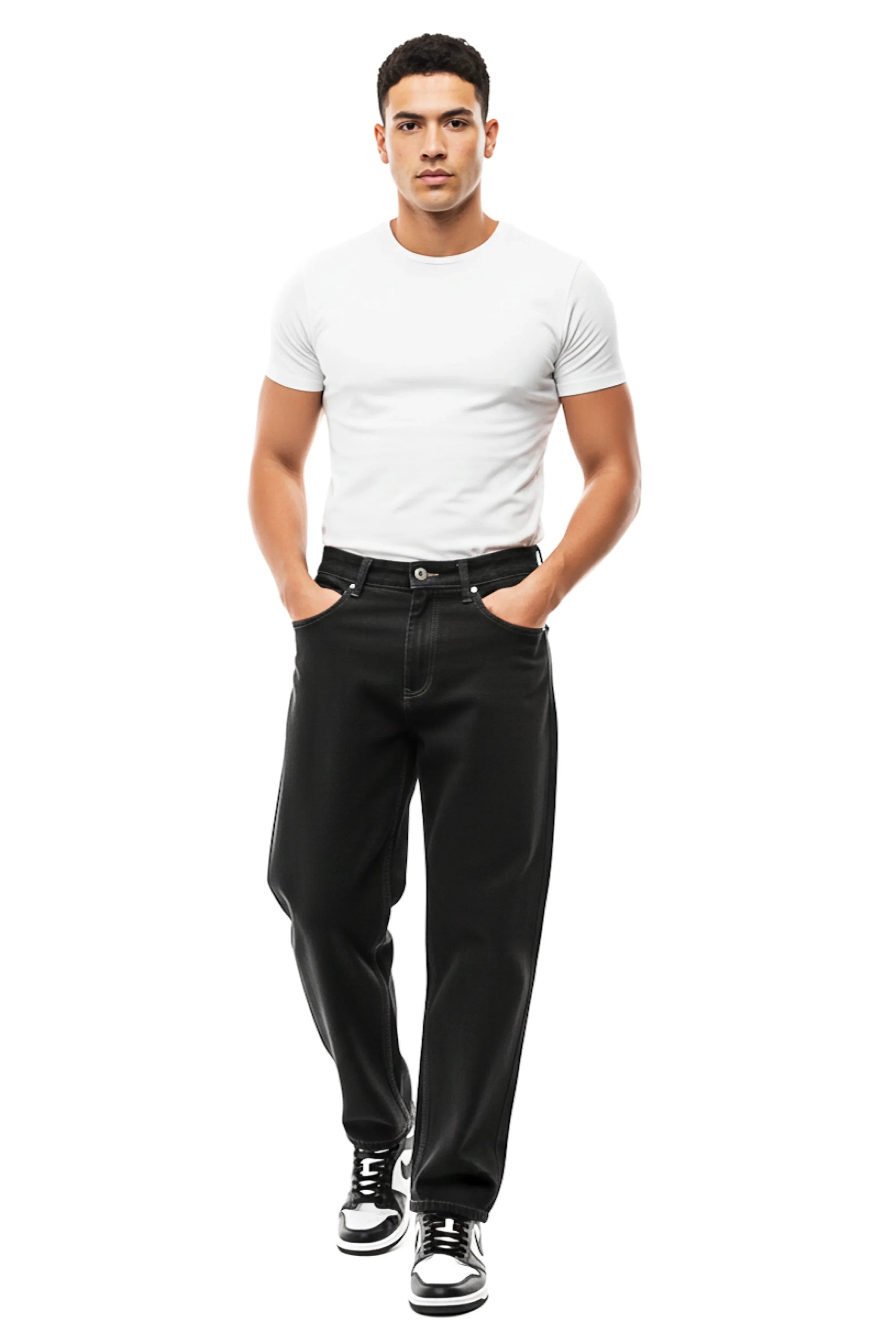 Basic Relaxed Fit Jeans | Black