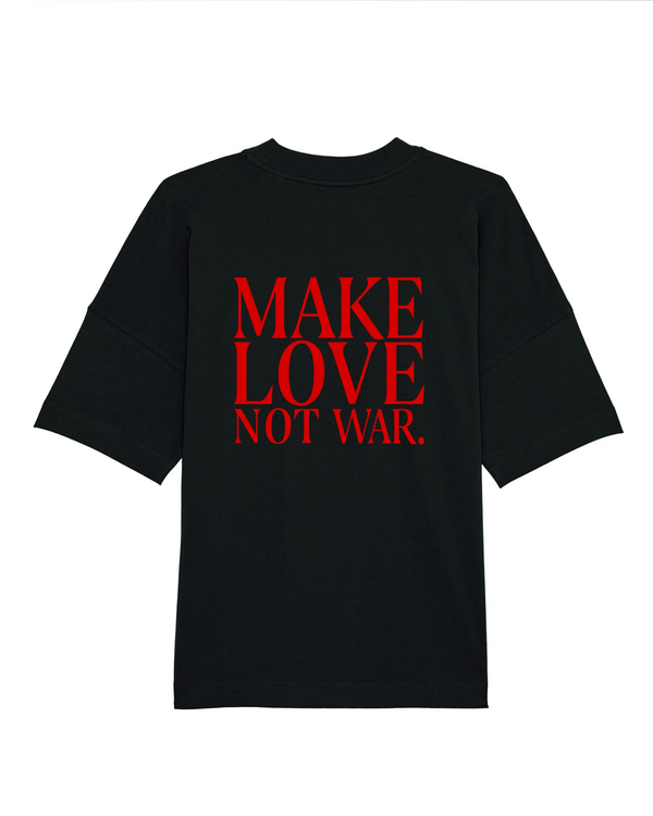 T-SHIRT MAKE LOVE | SCHWARZ