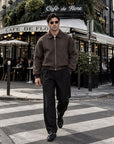 He wears size L – 185 cm tall
