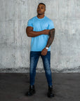 BASIC SLIM-FIT T-SHIRT | Sky Blue