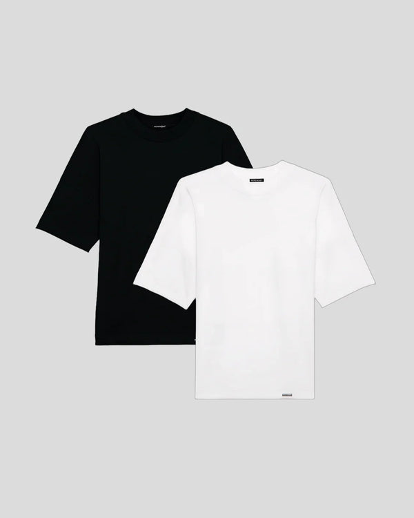 BASIC OVERSIZE T-SHIRT 2-BUNDLE | Black, White
