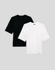 BASIC OVERSIZE T-SHRIT 2-BUNDLE | Black, White