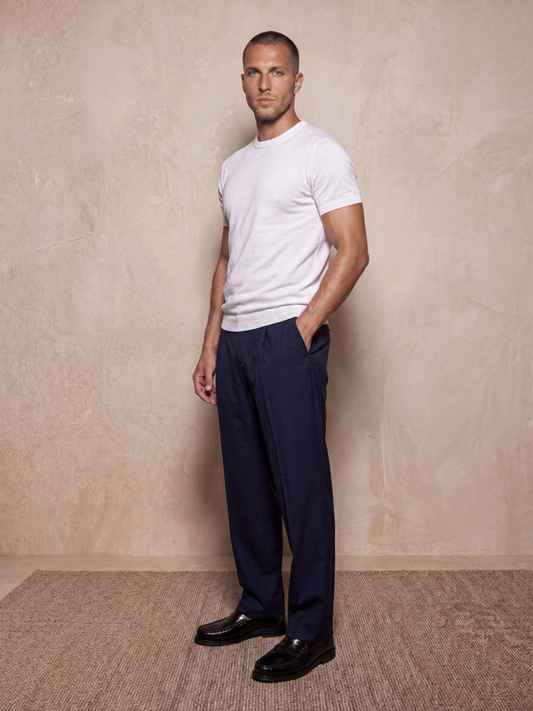 MILANO KNIT T-SHIRT | WHITE