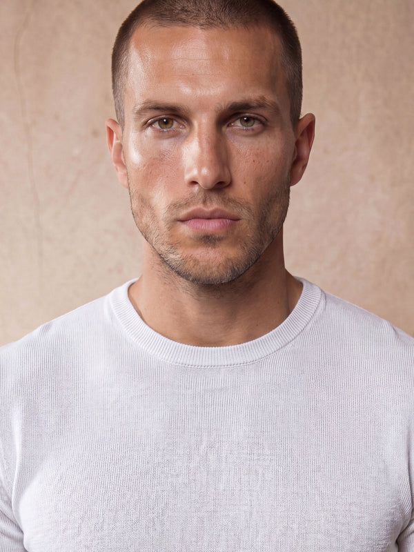 MILANO KNIT T-SHIRT | WHITE