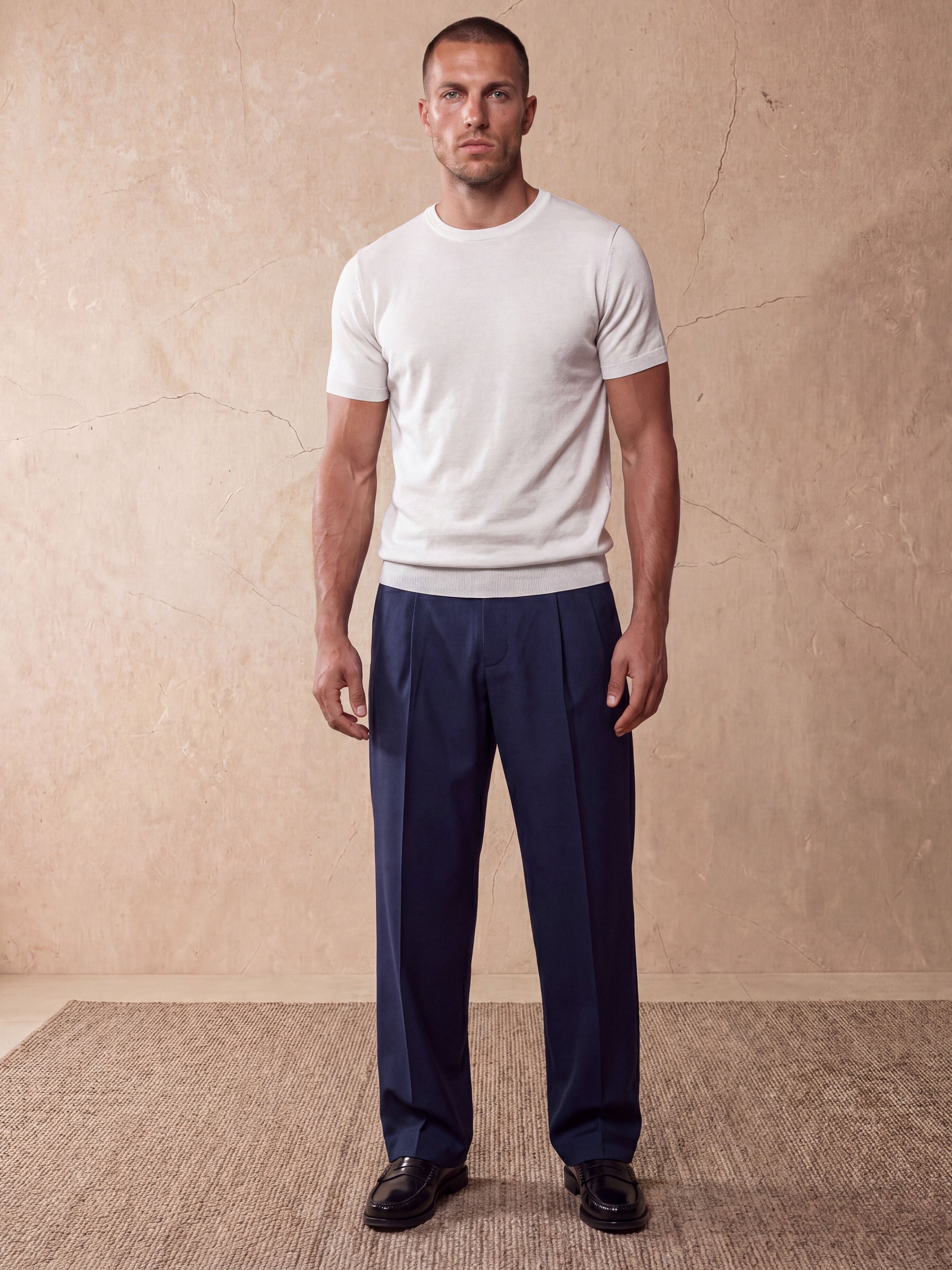 MILANO KNIT T-SHIRT | WHITE