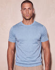 MILANO KNIT T-SHIRT | PASTEL BLUE