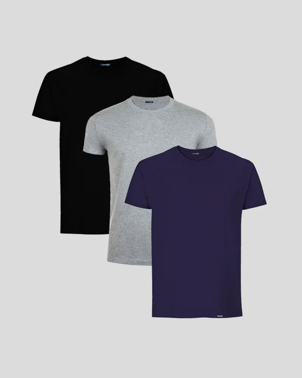 BASIC SLIM-FIT T-SHIRT 3-BUNDLE