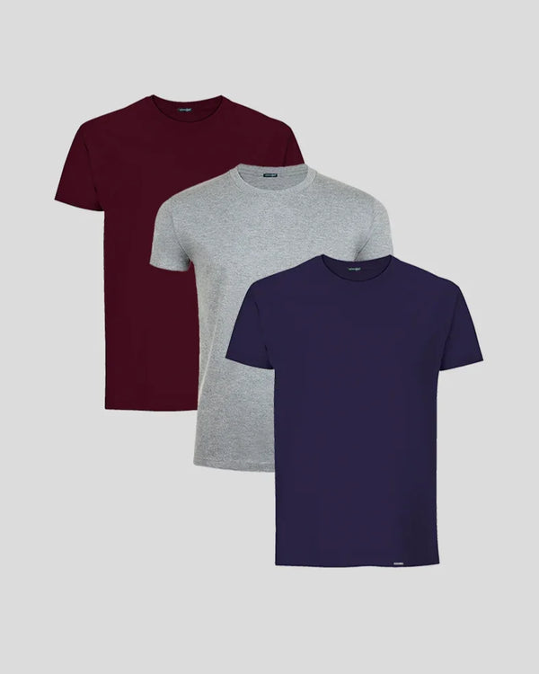 BASIC SLIM-FIT T-SHIRT 3-BUNDLE
