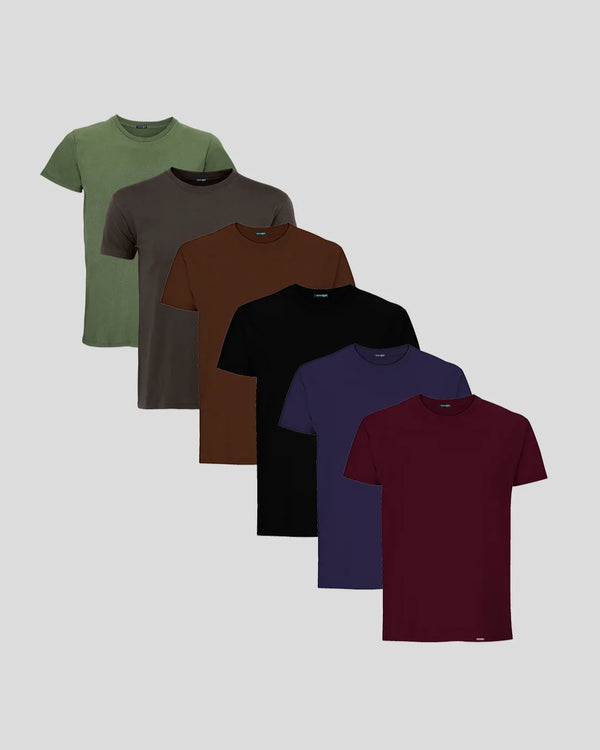 BASIC SLIM-FIT T-SHIRT 6-BUNDLE
