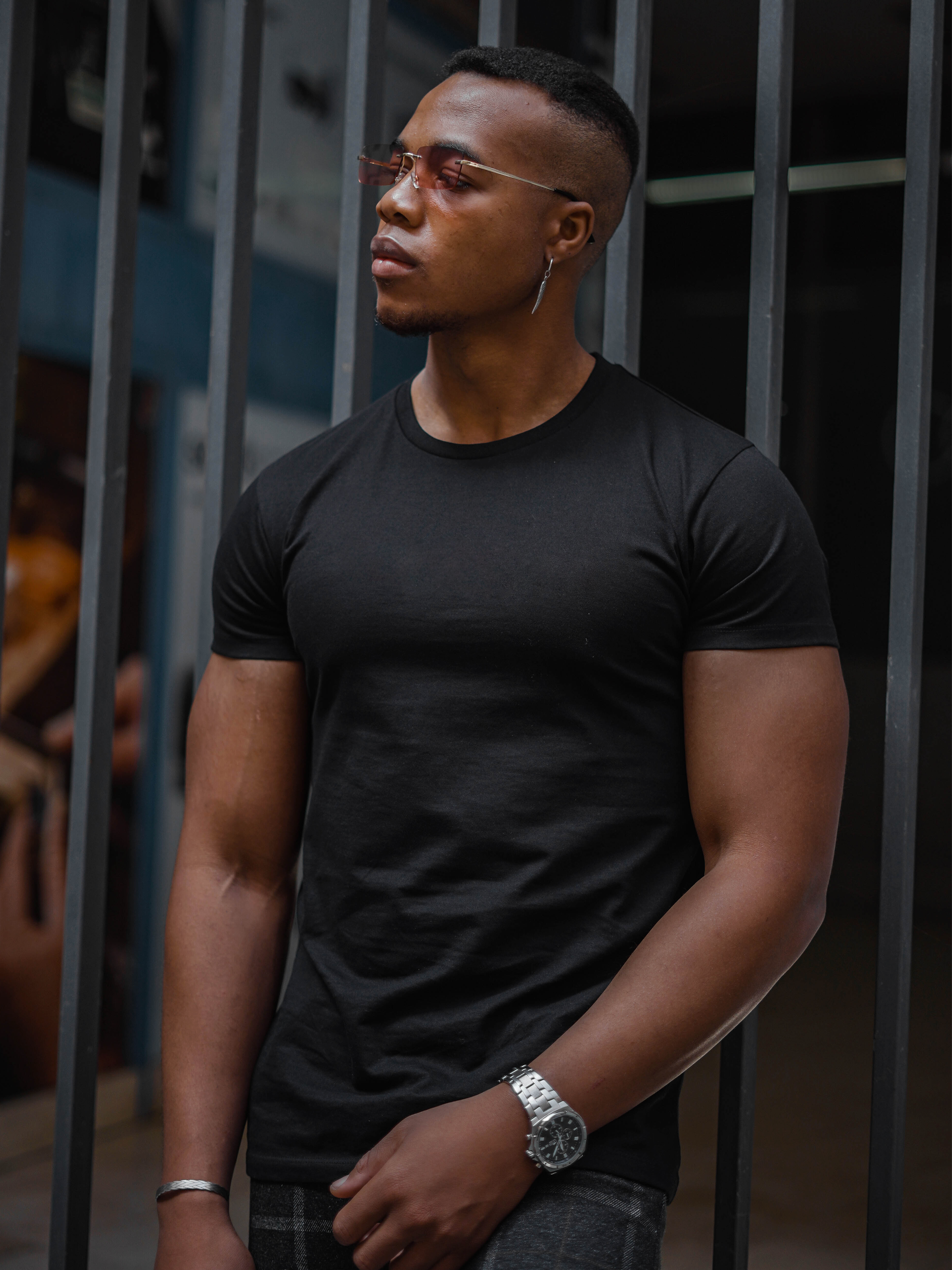 BASIC SLIM-FIT T-SHIRT | BLACK