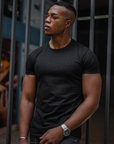 BASIC SLIM-FIT T-SHIRT | BLACK