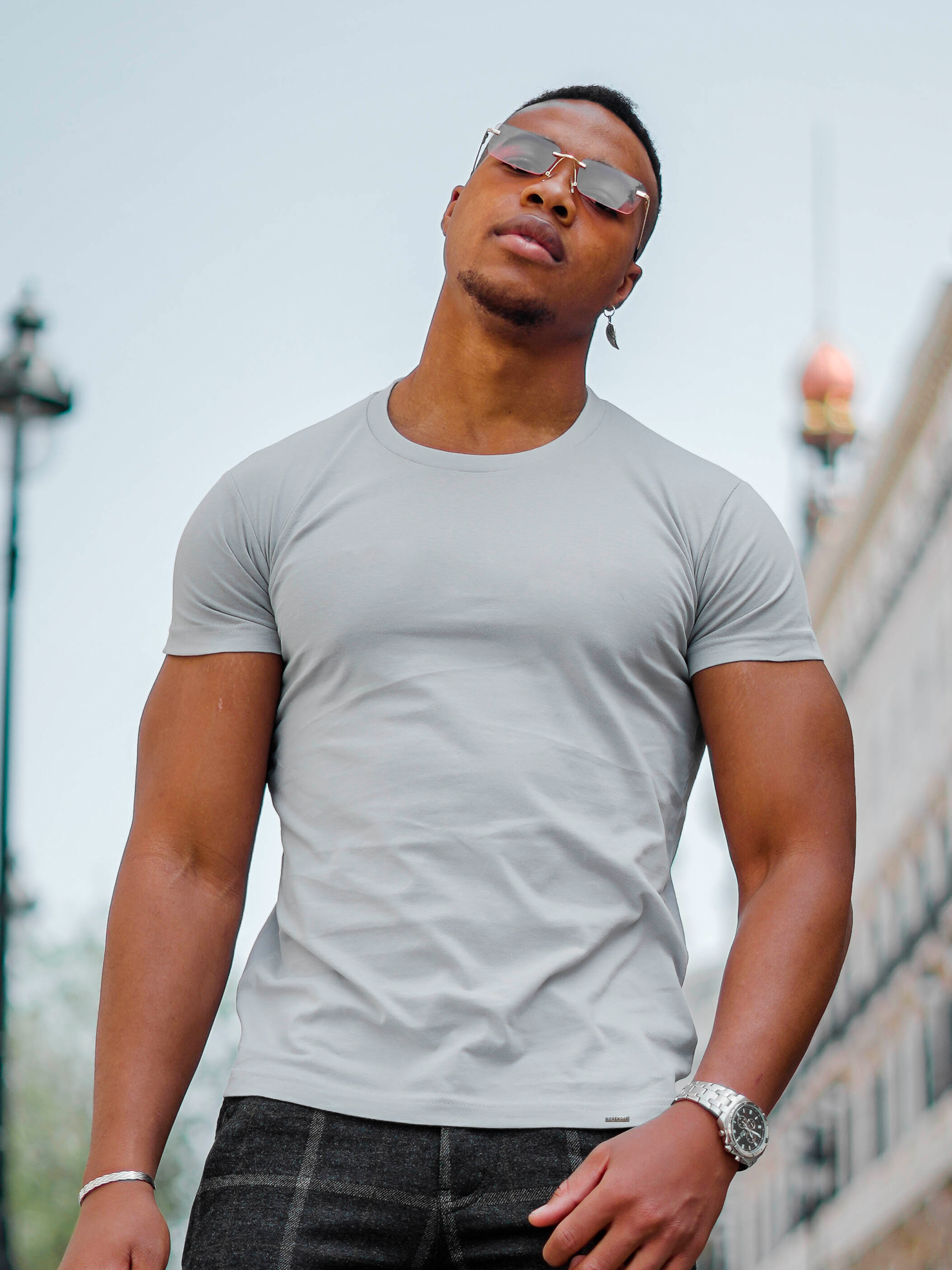 BASIC SLIM-FIT T-SHIRT | PURE GREY